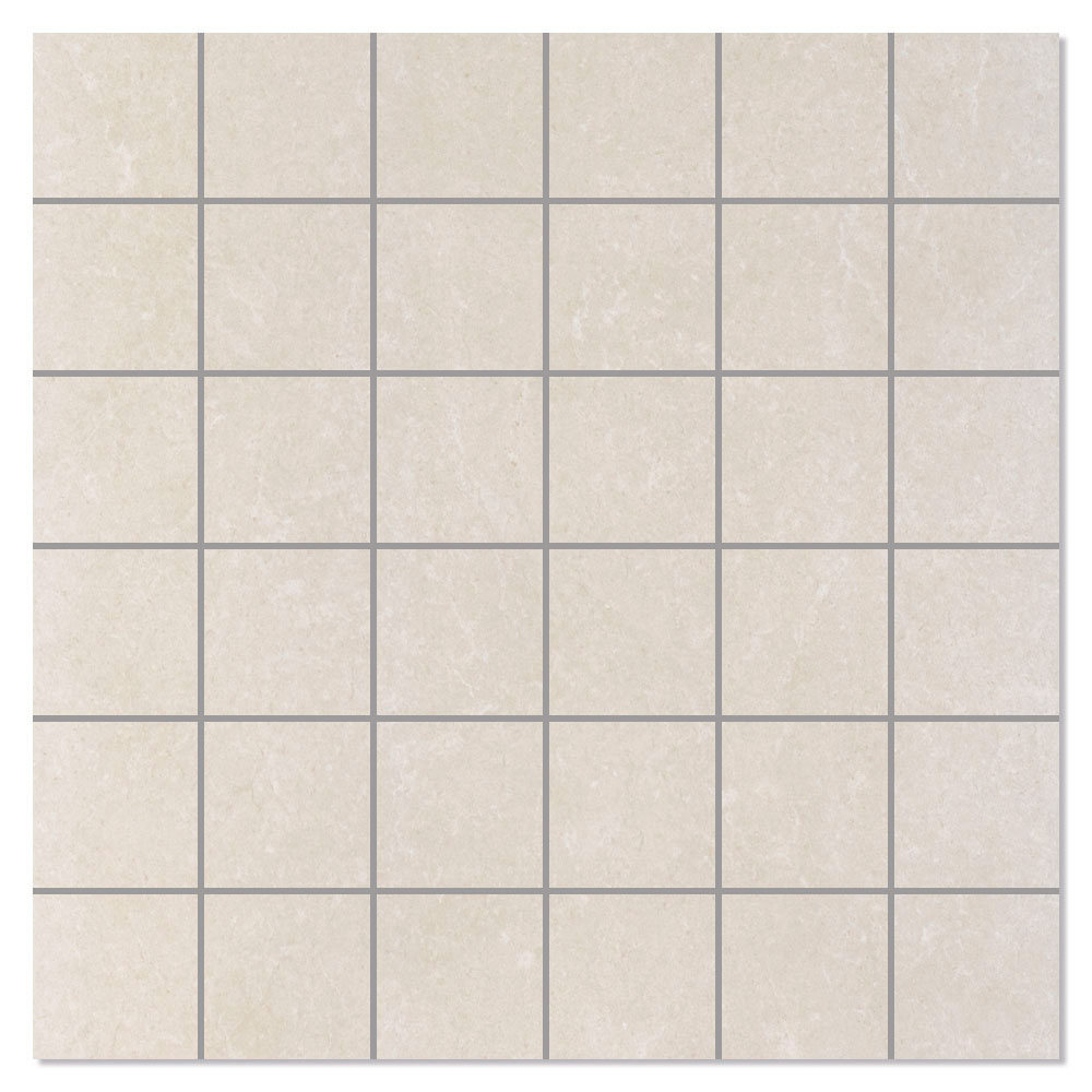 Mosaik Klinker Larva Beige Matt 30x30 (5x5) cm